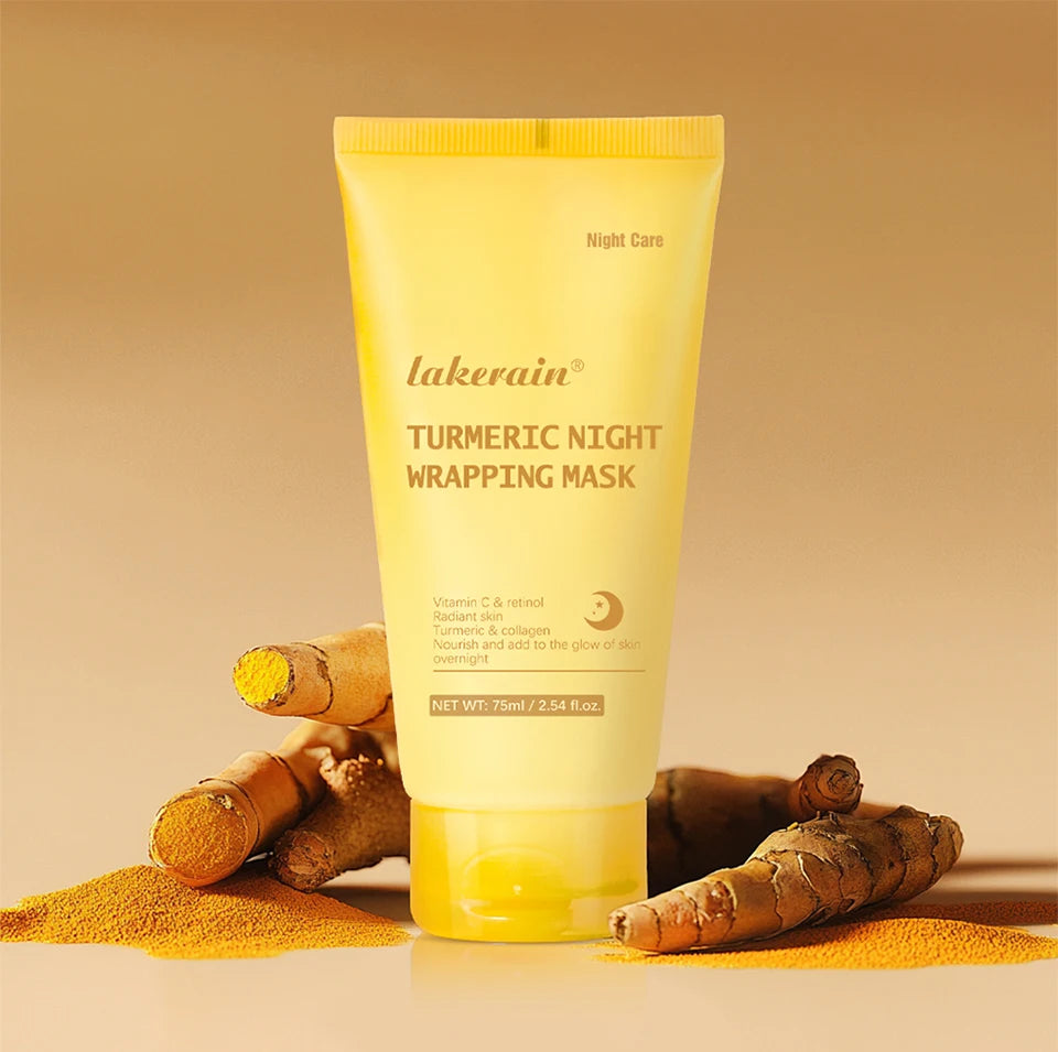 Acide kojique curcuma enveloppe la nuit masque pelable nourrit hydrolysé collagène brillant peau Firmnes coréen soins de la peau