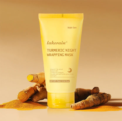 Acide kojique curcuma enveloppe la nuit masque pelable nourrit hydrolysé collagène brillant peau Firmnes coréen soins de la peau
