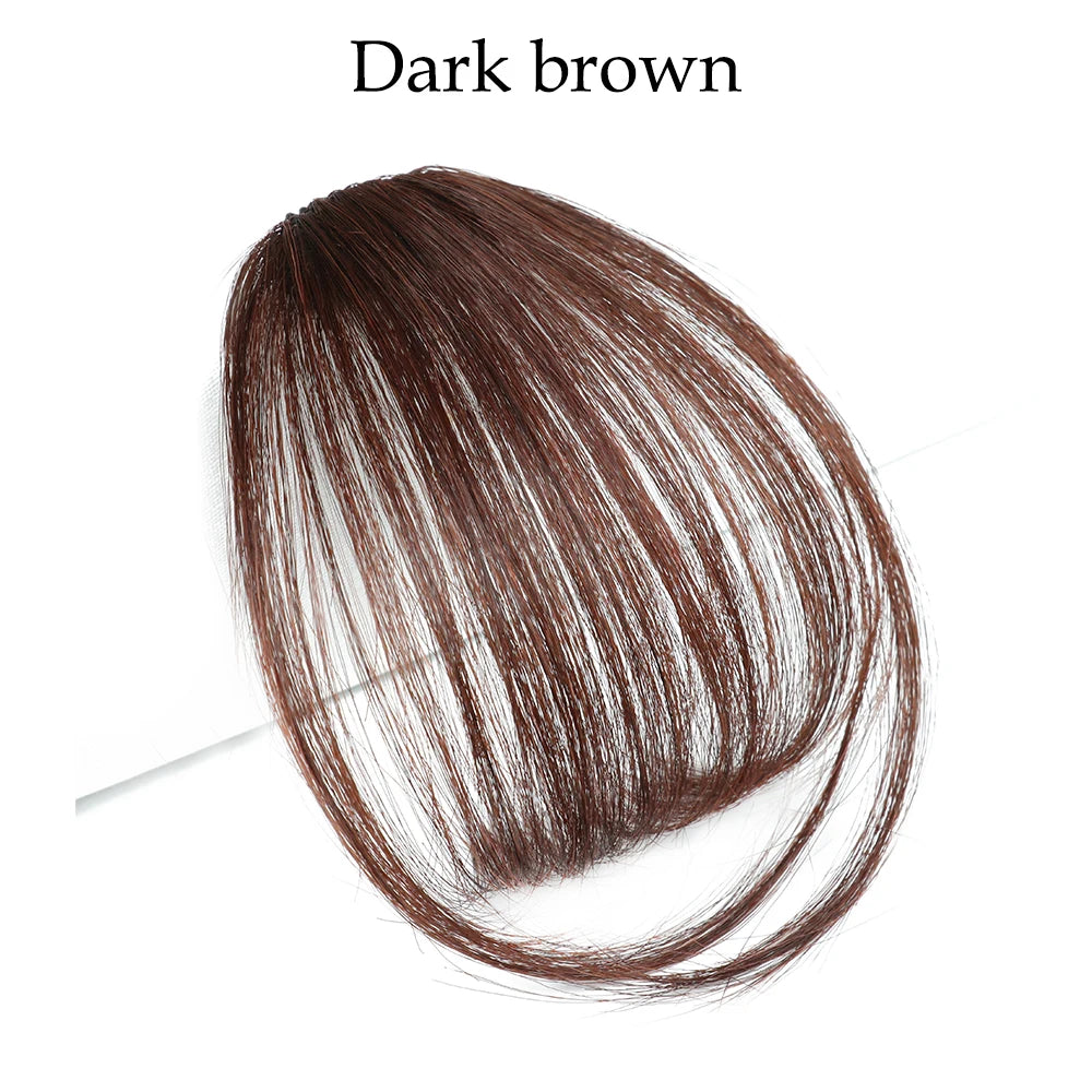 Faux Air Frange Extension de Cheveux à Clipser - Frange Synthétique Naturelle