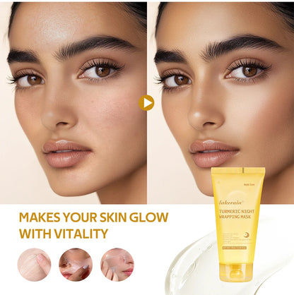 Acide kojique curcuma enveloppe la nuit masque pelable nourrit hydrolysé collagène brillant peau Firmnes coréen soins de la peau