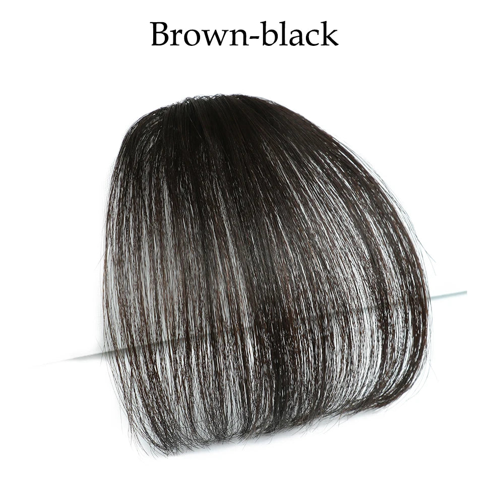 Faux Air Frange Extension de Cheveux à Clipser - Frange Synthétique Naturelle